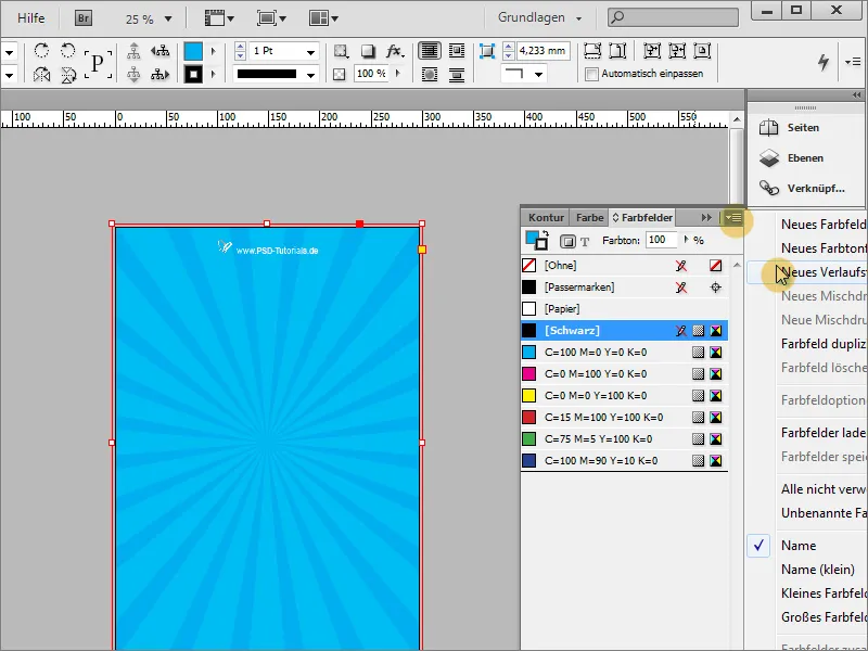 Adobe InDesign'da afiş tasarımı yapmak - Bölüm 1: Işın efekti