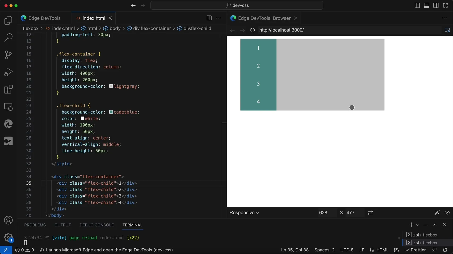 Flexbox Düzeni: Elemanları eşit şekilde dağıtma