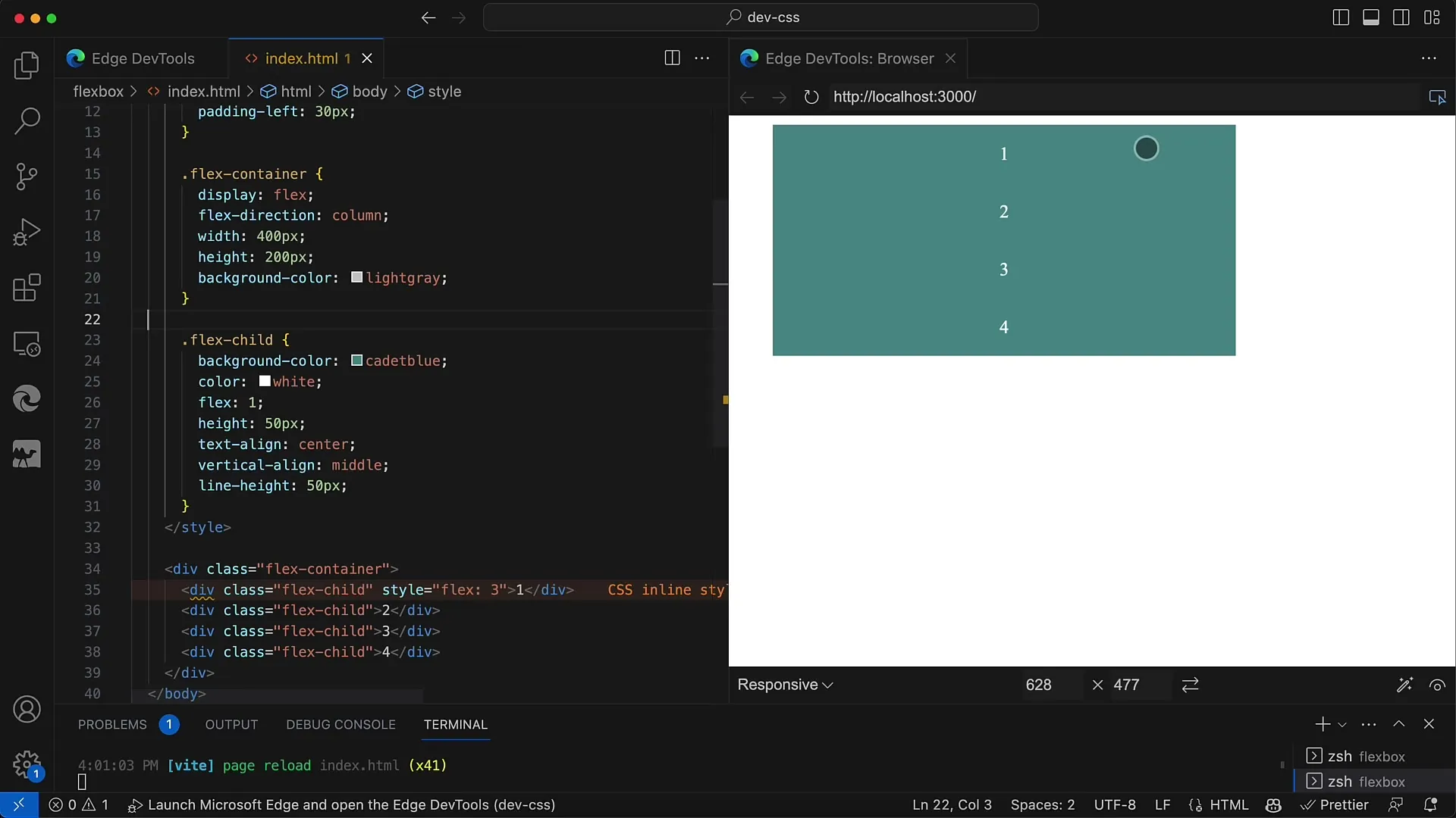 Disposition Flexbox : Ainsi, vous distribuez uniformément les éléments enfants