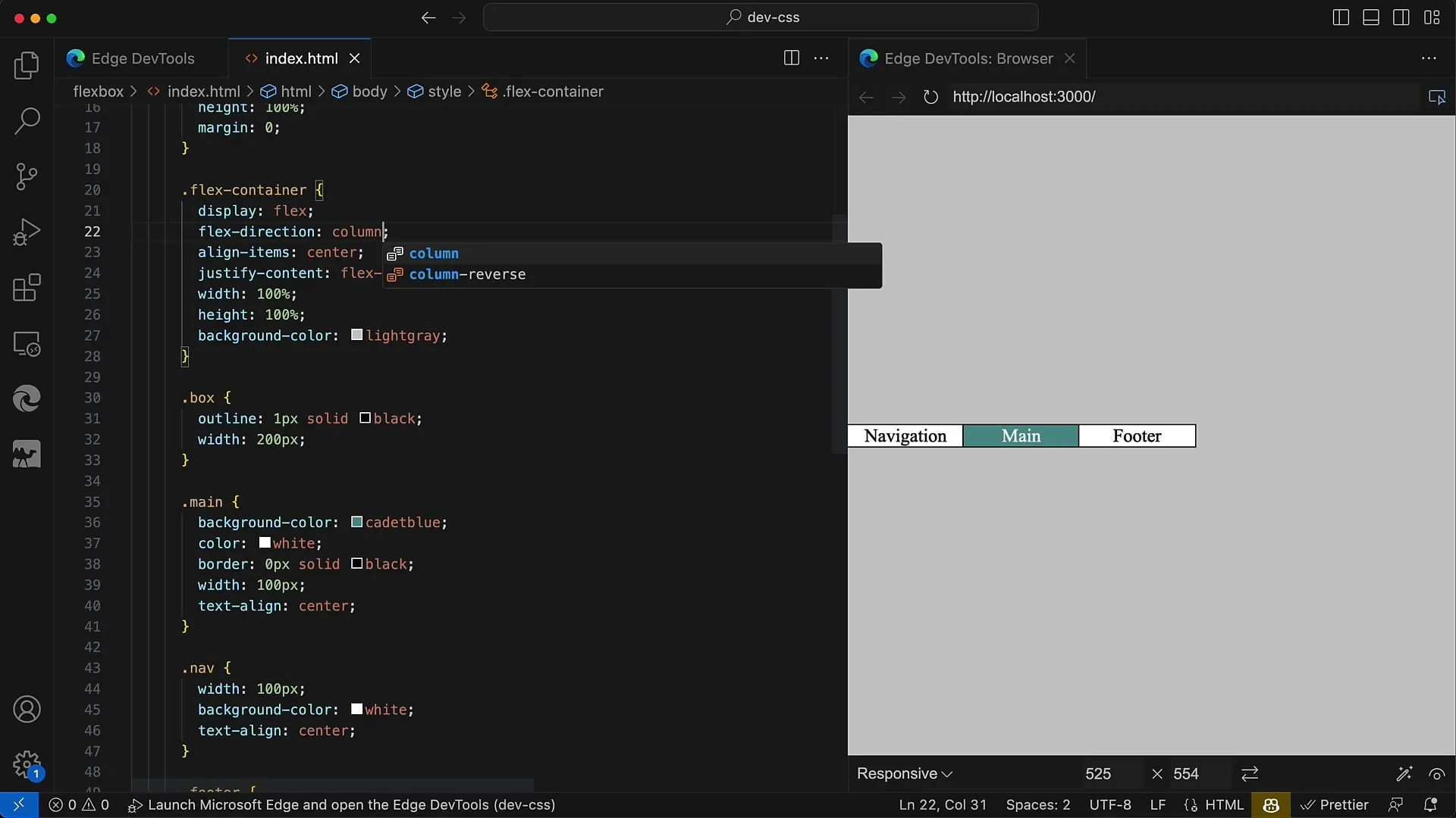 Flexbox in CSS & HTML: Anleitungen zur Ausrichtung in der Hauptachse