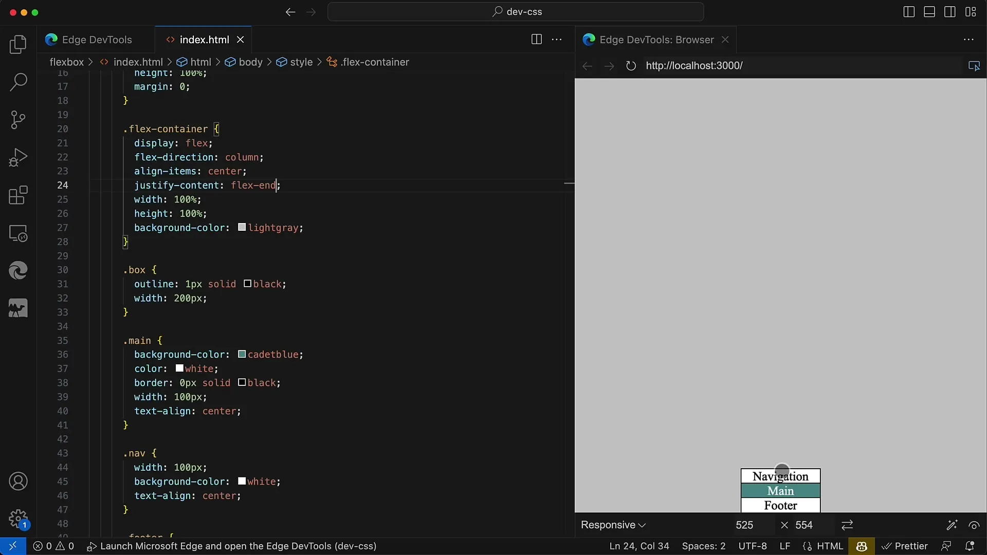 Flexbox en CSS & HTML: Instructions pour l'alignement sur l'axe principal