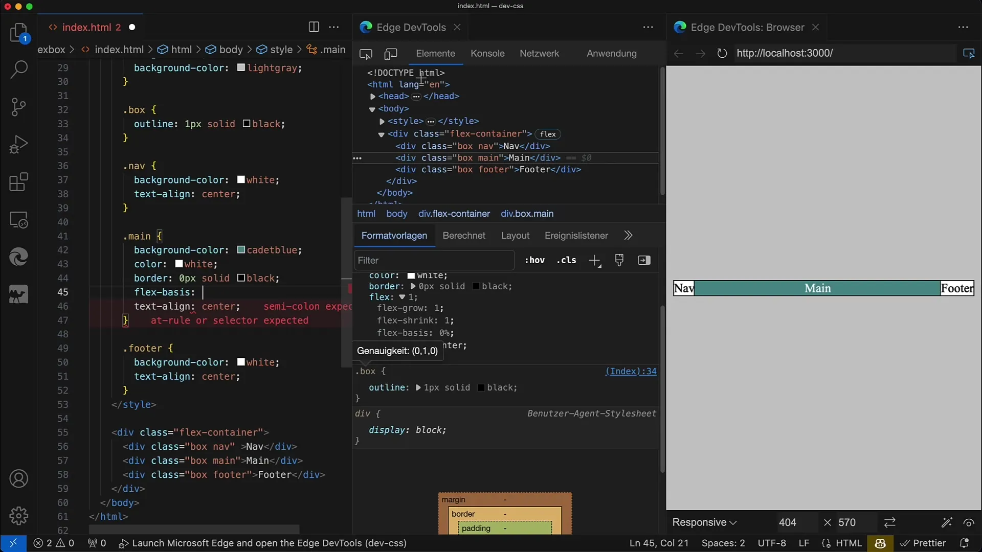 Flexbox CSS-is: Mõista paindliku baasi ja paindliku suuna tähendust