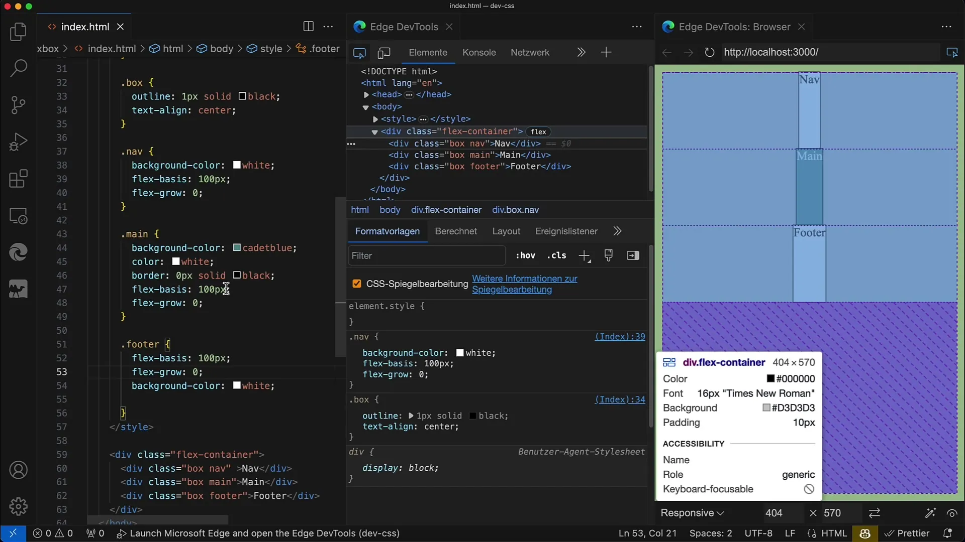 Praxisanleitung für Flexbox in CSS: flex-grow richtig einsetzen