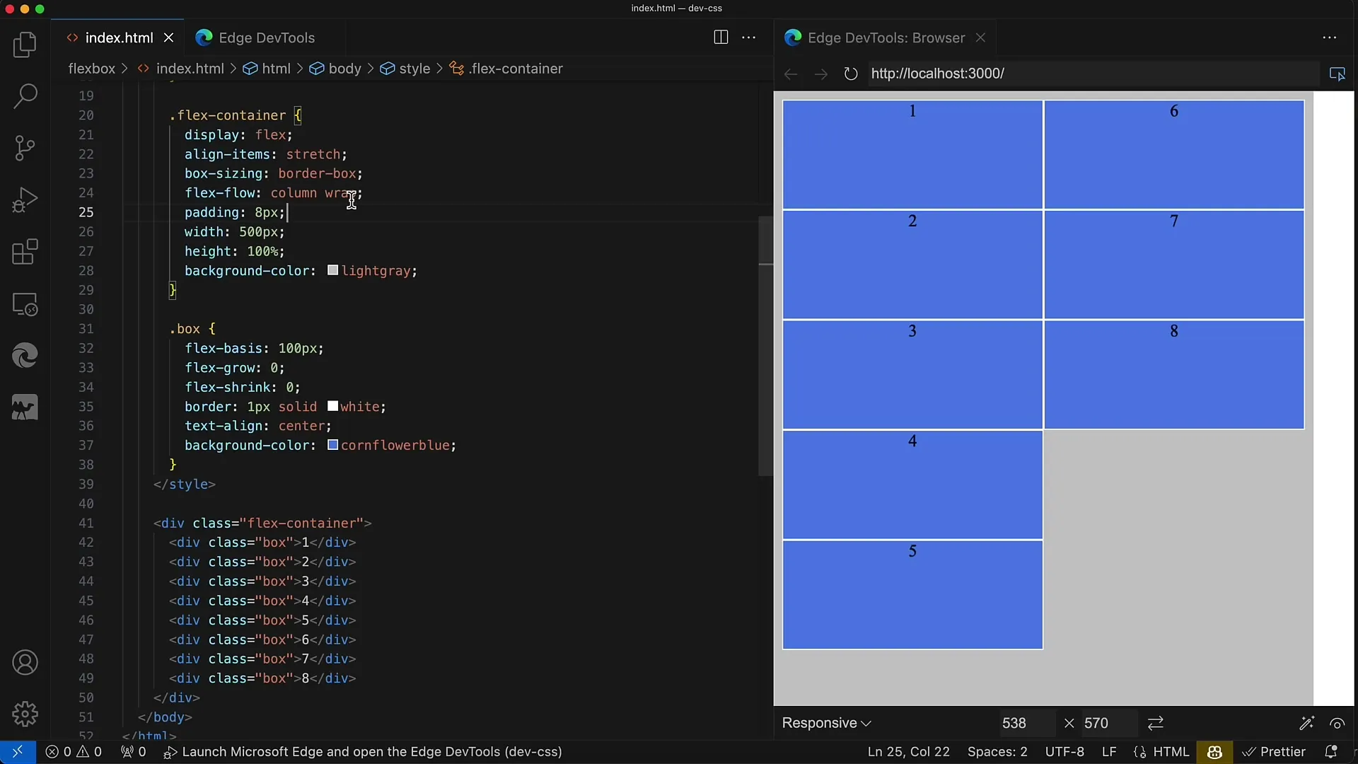 Utilisation efficace de la propriété flex-flow en CSS