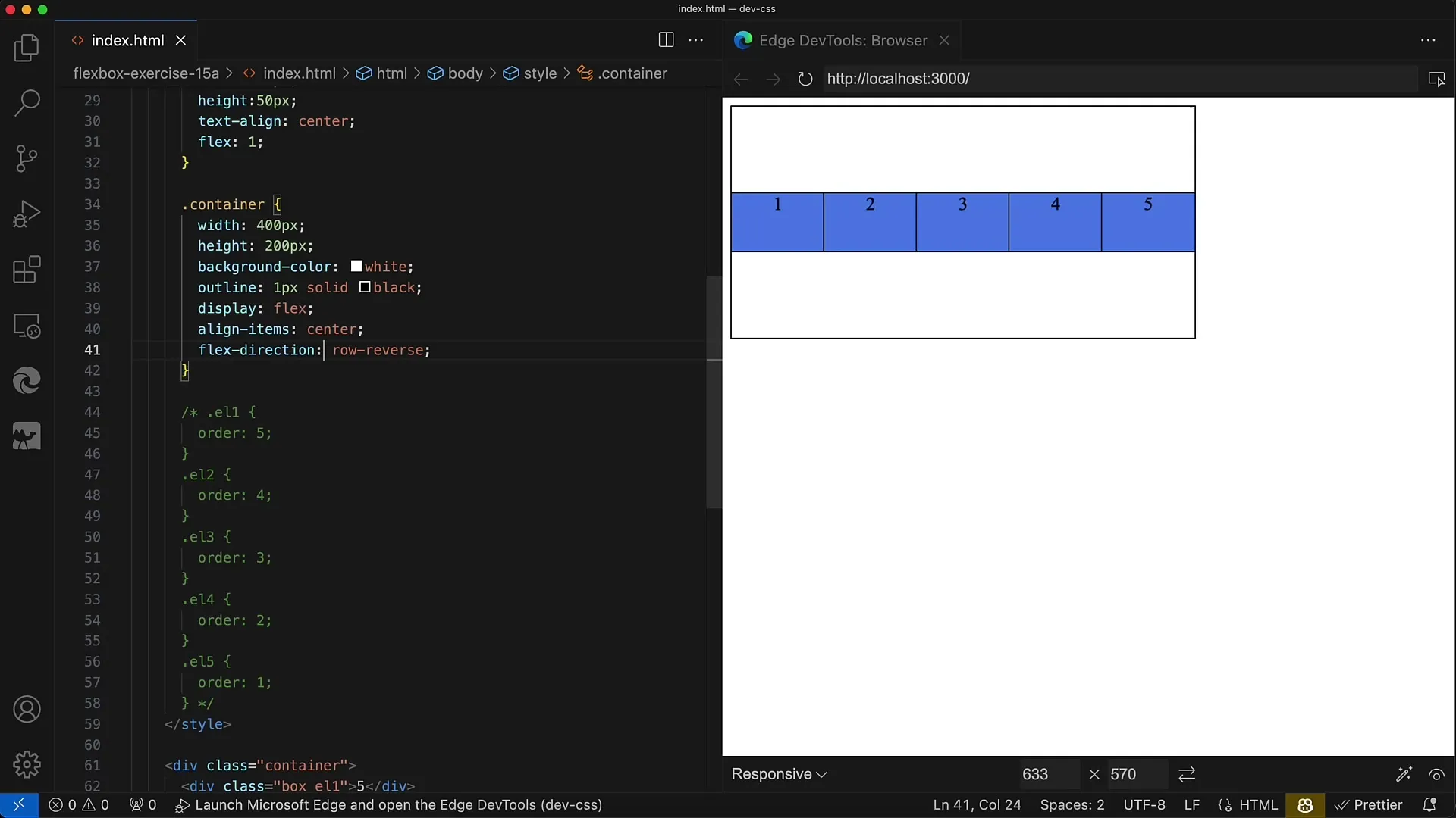 Efficient order changes in Flexbox with CSS