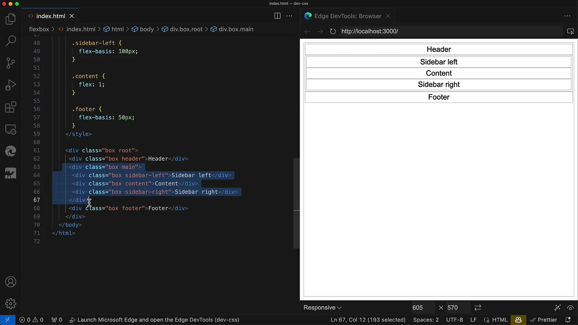 Flexbox in CSS & HTML: İç içe geçmiş düzenlemeleri kolayca oluşturun