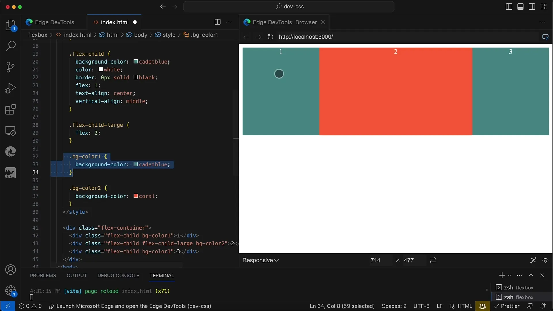 Flexbox in CSS und HTML: Ein konkretes Beispiel für responsives Design