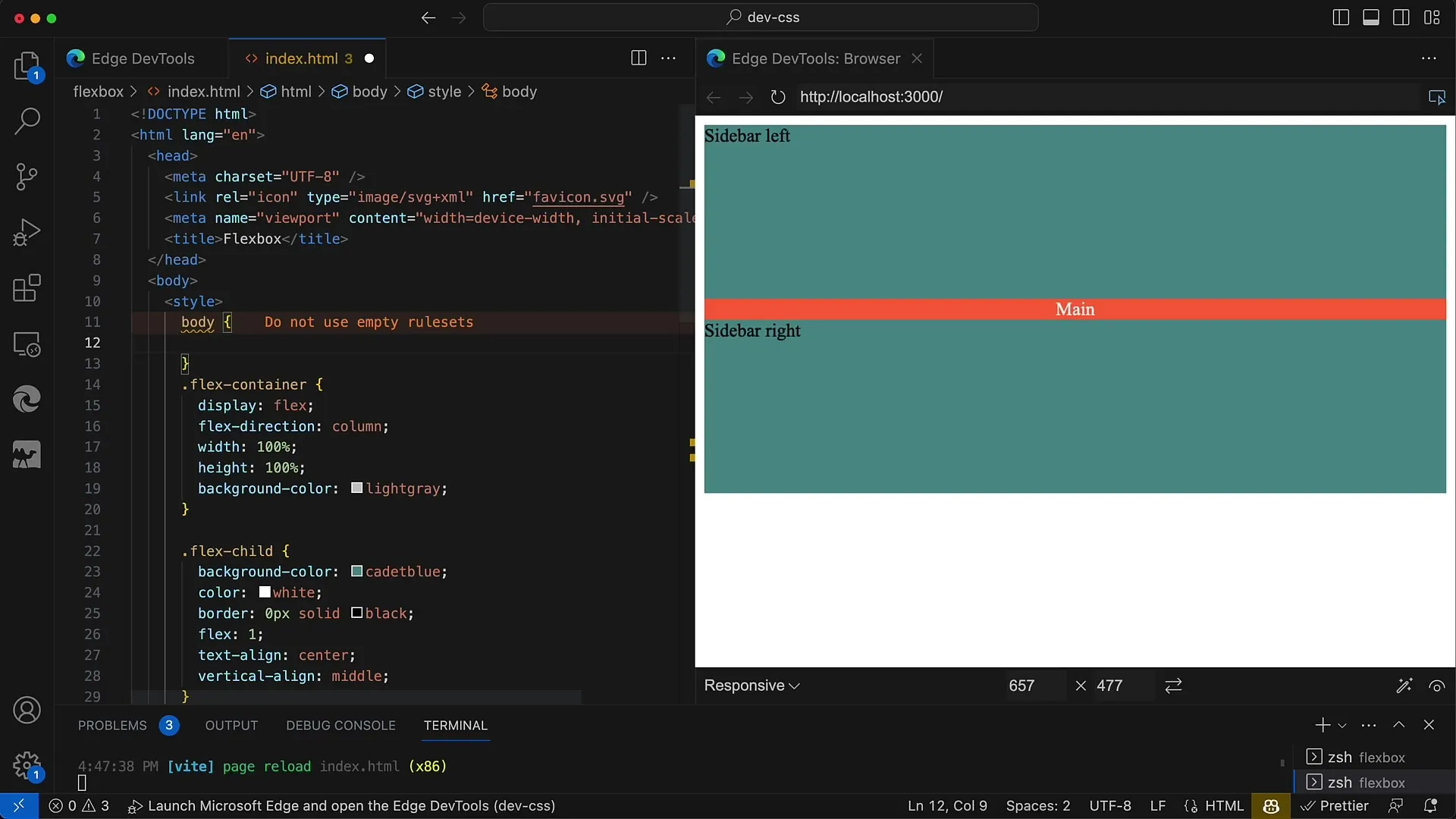 Flexbox en CSS et HTML : Un exemple concret de design réactif