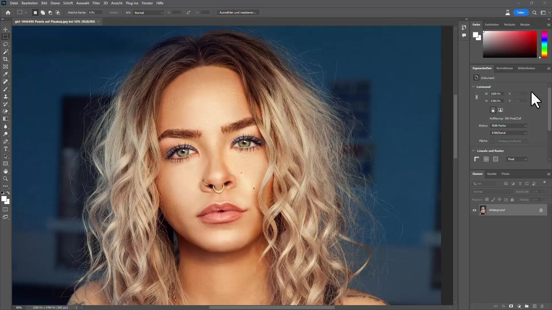 Memotong rambut secara efektif di Photoshop - Panduan praktis