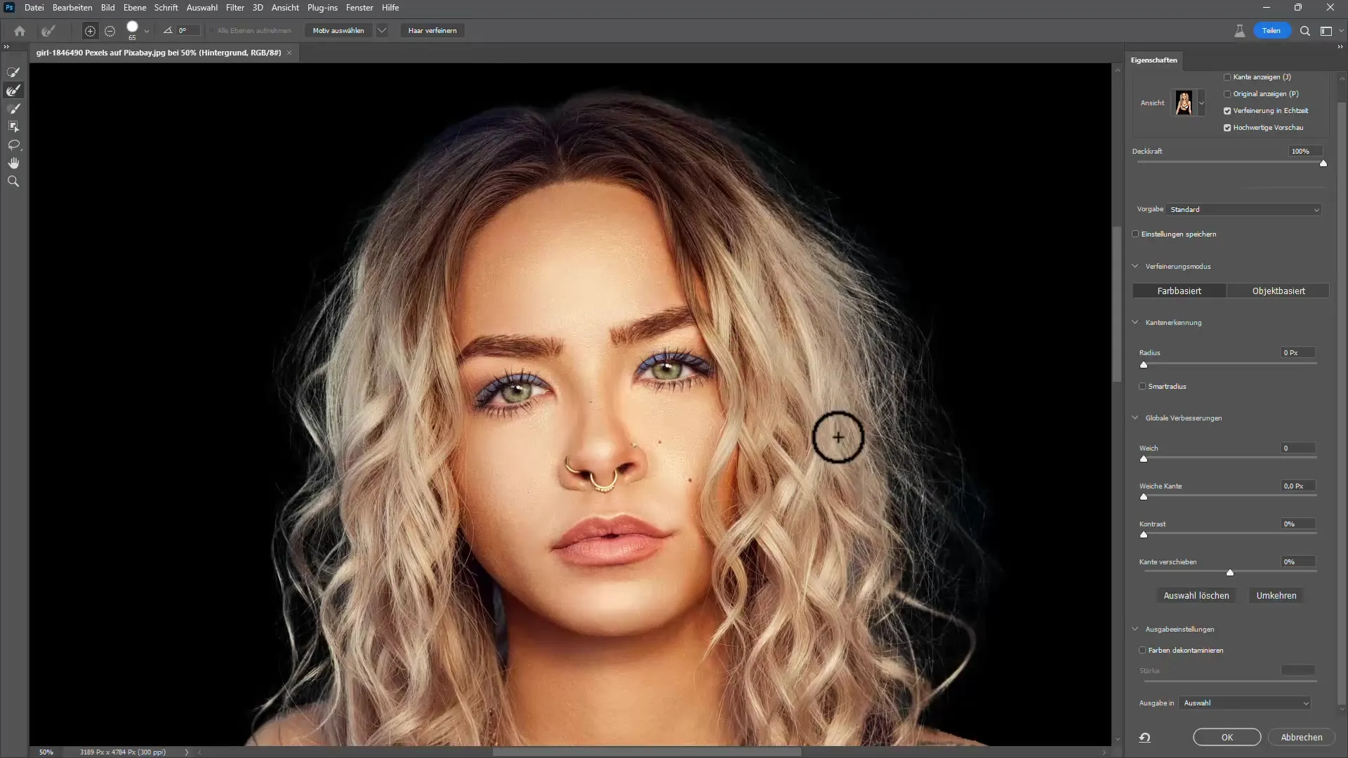 Memotong rambut dengan efektif di Photoshop - Panduan praktis