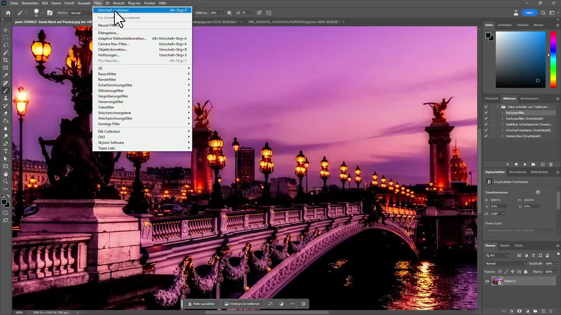 Cara yang efektif untuk mempertajam gambar di Photoshop