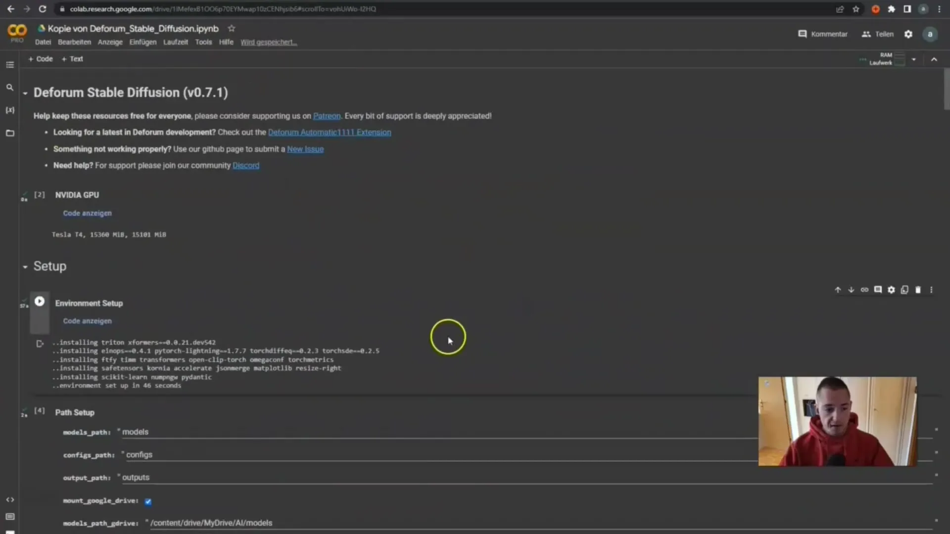 Erstellung von KI-Videos mit Stable Diffusion Deforum