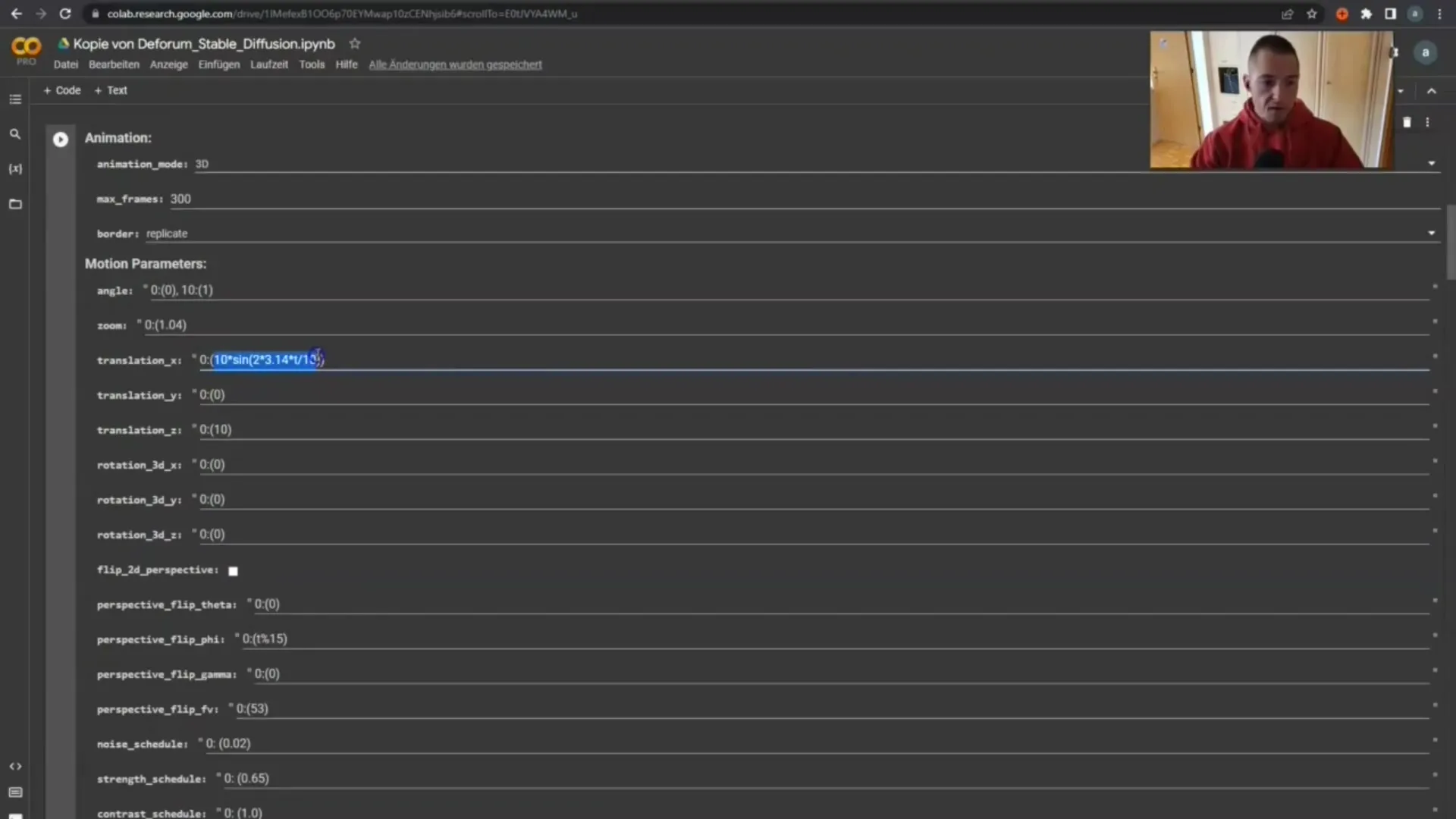 Creation of AI videos with Stable Diffusion Deforum