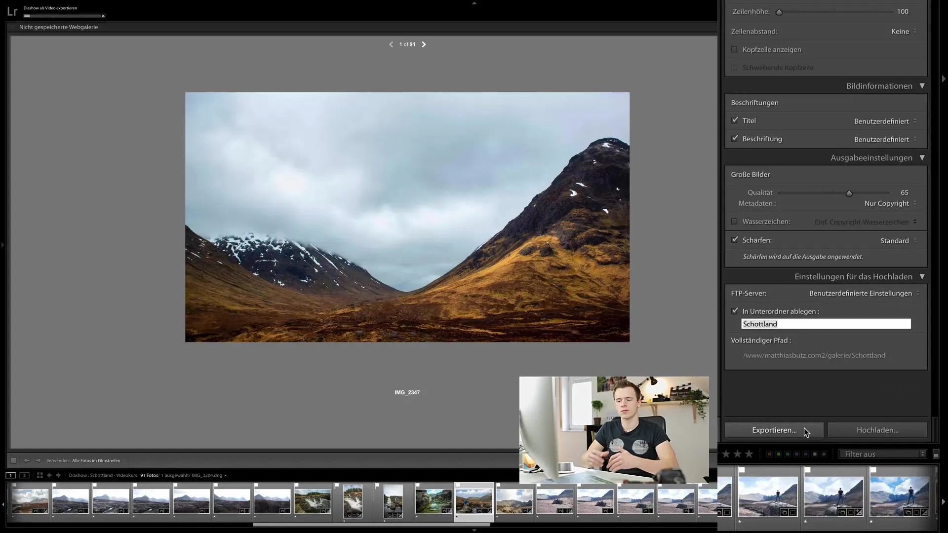 How to easily create an online gallery with Lightroom Classic CC