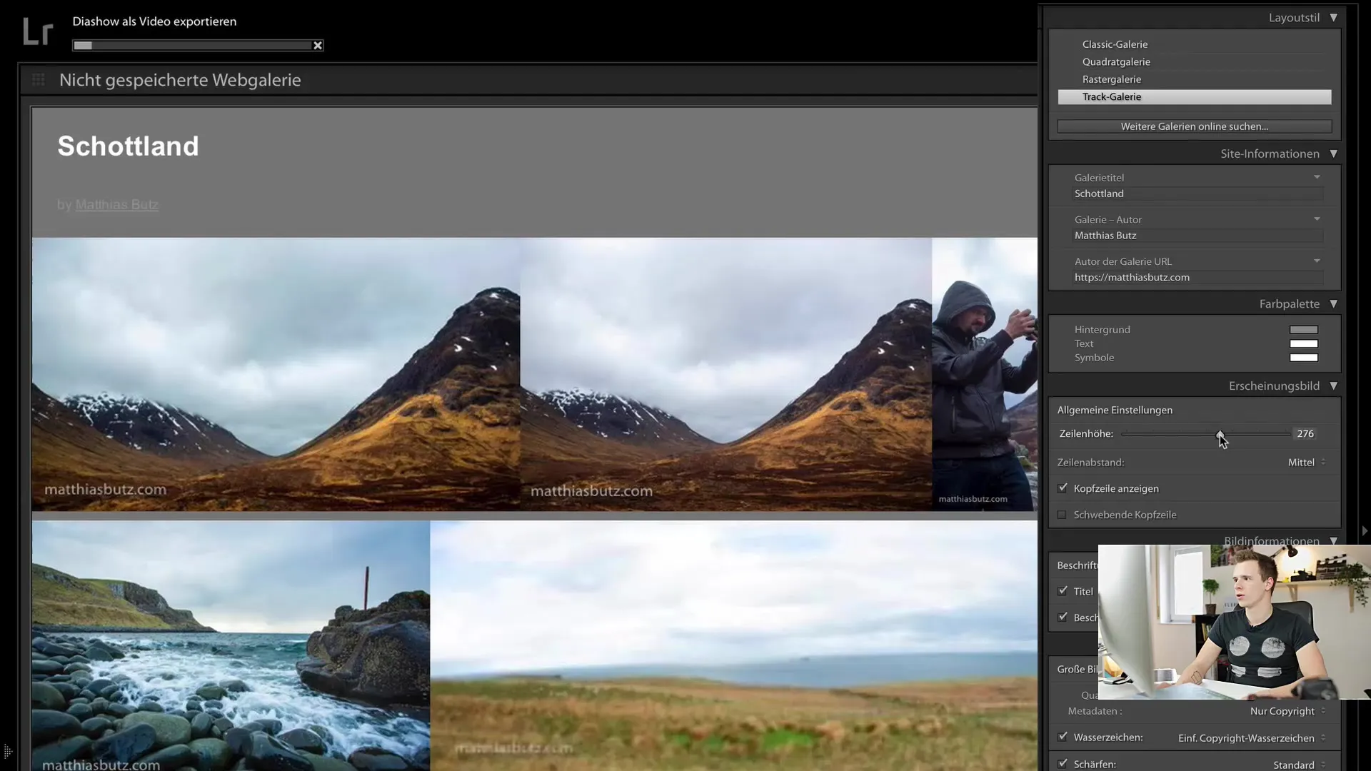 How to simply create an online gallery with Lightroom Classic CC