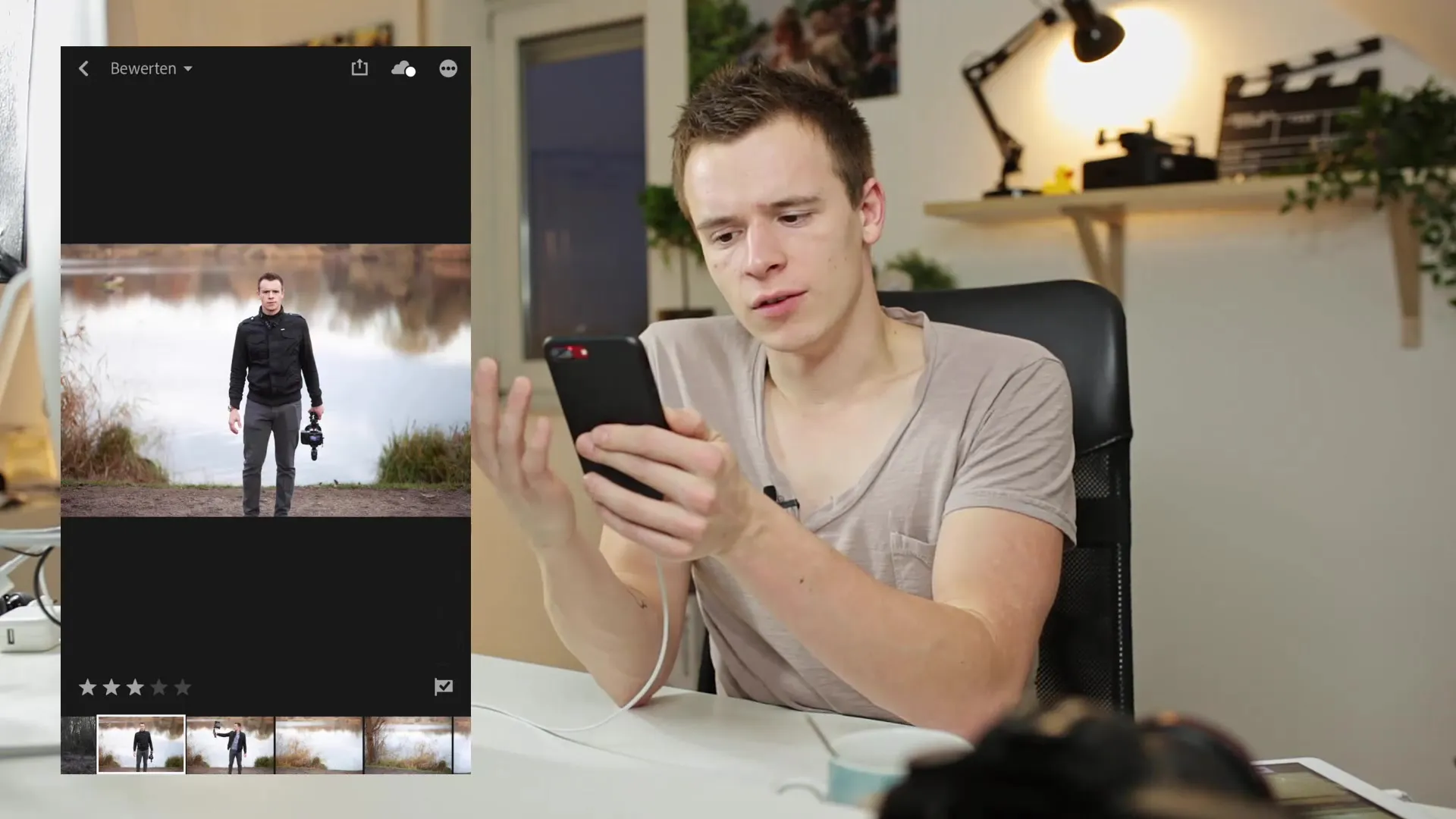 Optimizacija uporabe knjižnice Lightroom Classic CC na pametnem telefonu