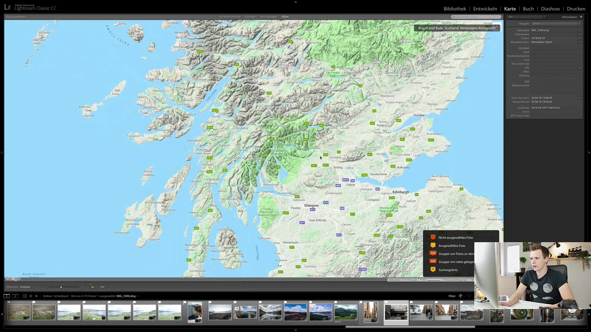 Utilisation du module Cartes dans Lightroom Classic CC