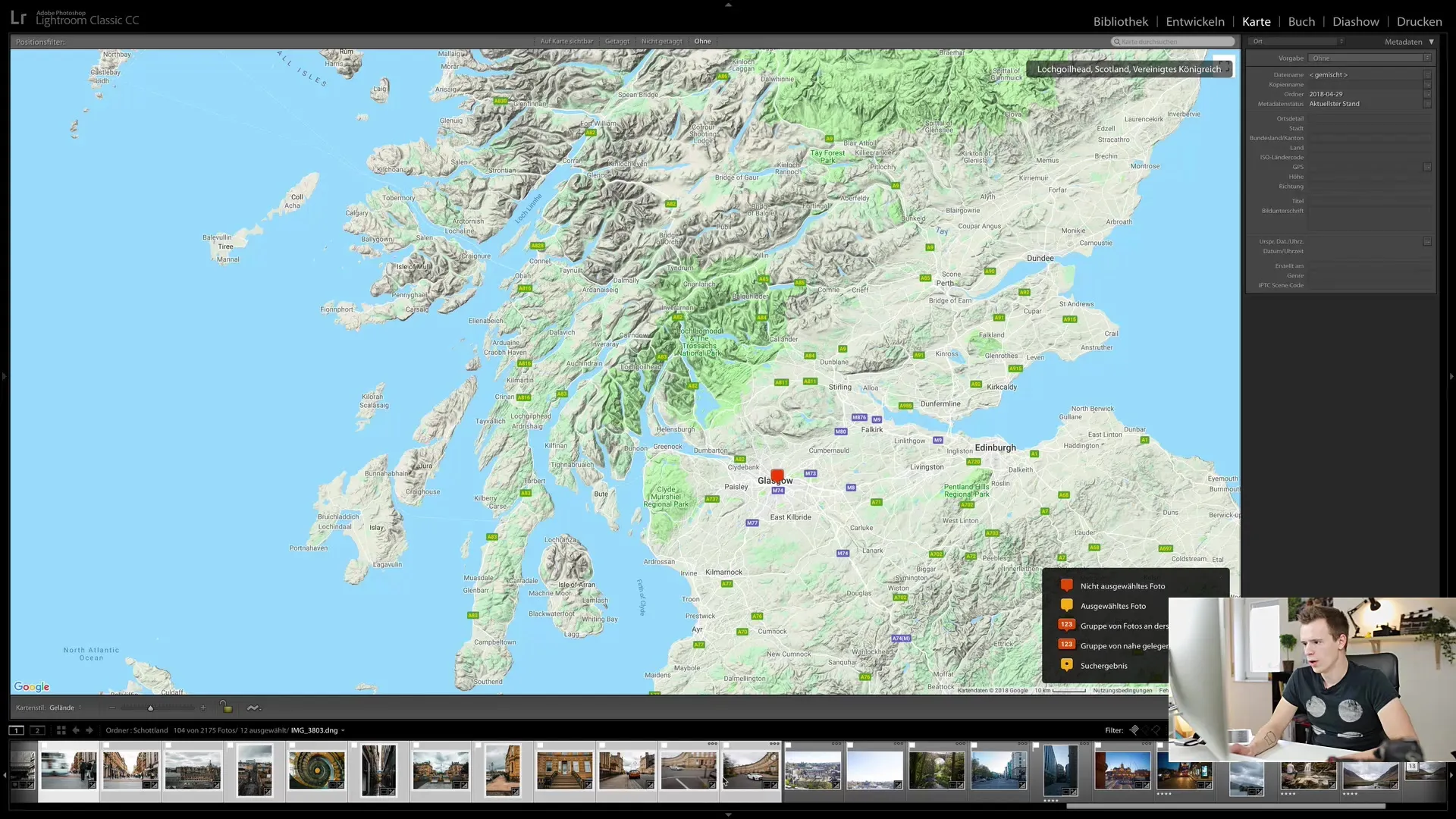 Using the map module in Lightroom Classic CC