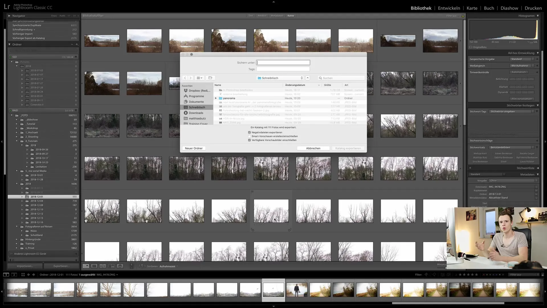 Lightroom Classic CC: Archiver des images et exporter le catalogue