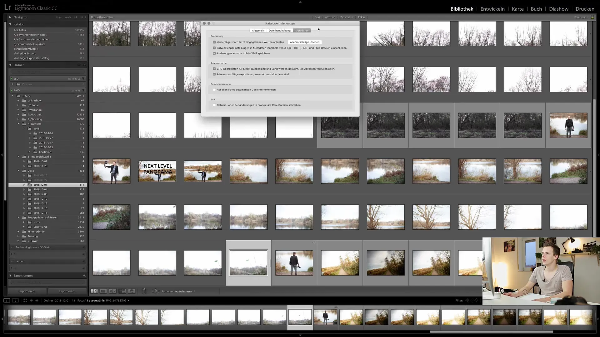 Reguliarios katalogų atsarginės kopijos lengvai sukuriamos programoje "Lightroom Classic CC