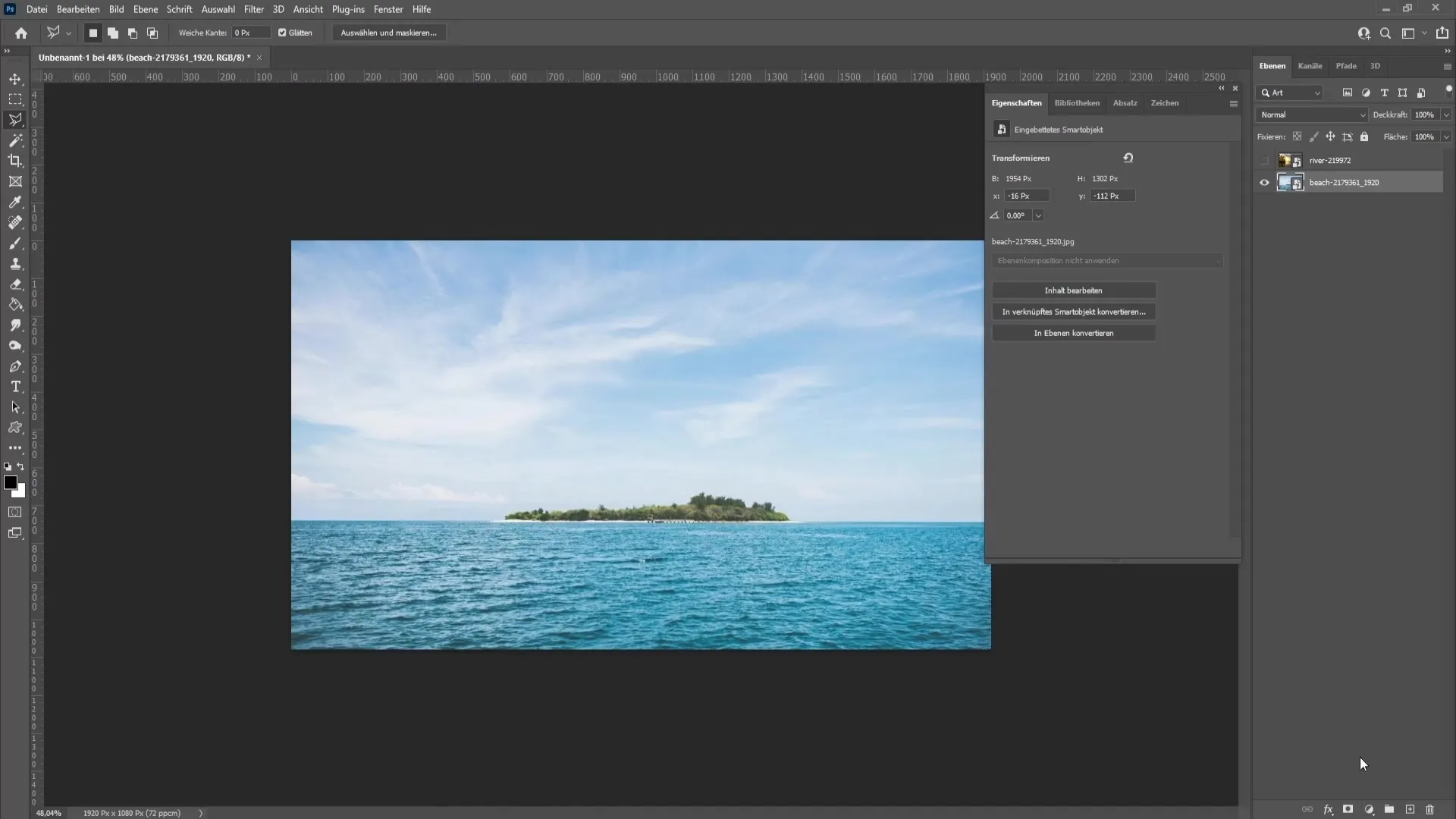 Coloring water in Photoshop - Step-by-step guide