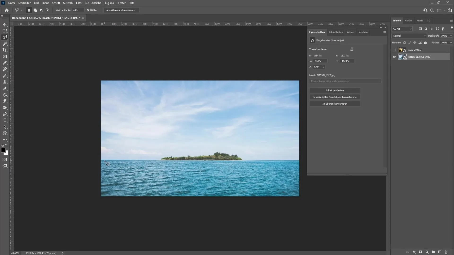 Coloring water in Photoshop - Step-by-step guide