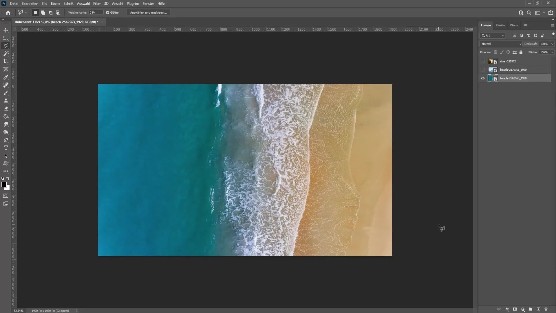 Coloring water in Photoshop - step-by-step guide