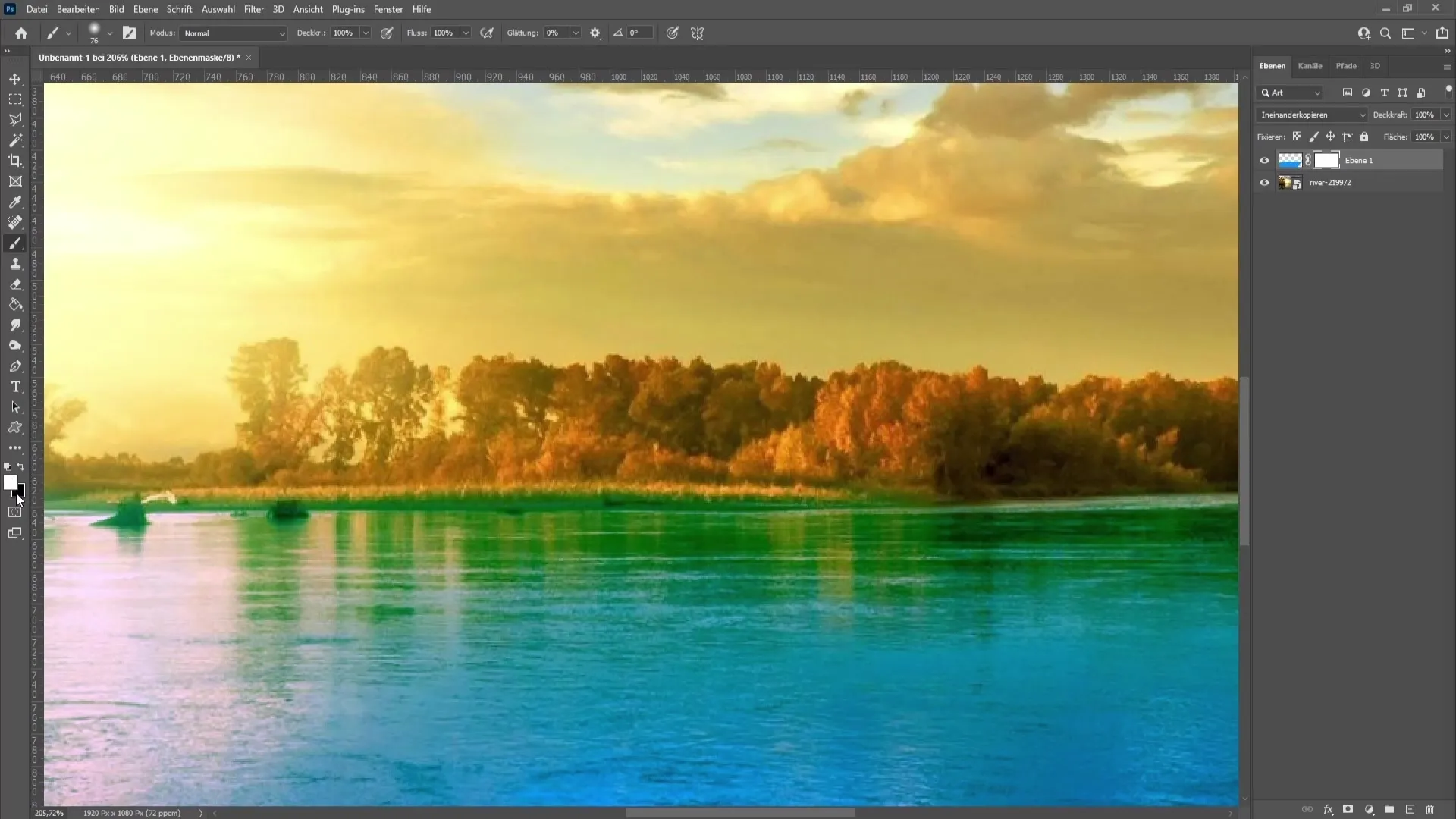 Coloring water in Photoshop - Step-by-step guide