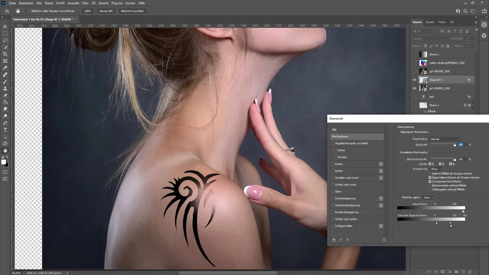 Berbagai cara kreatif dengan fungsi Blend-if di Photoshop