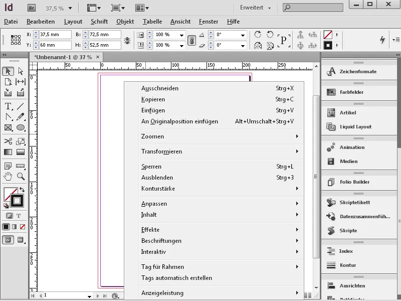 Einstieg in InDesign