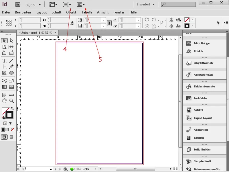 Einstieg in InDesign