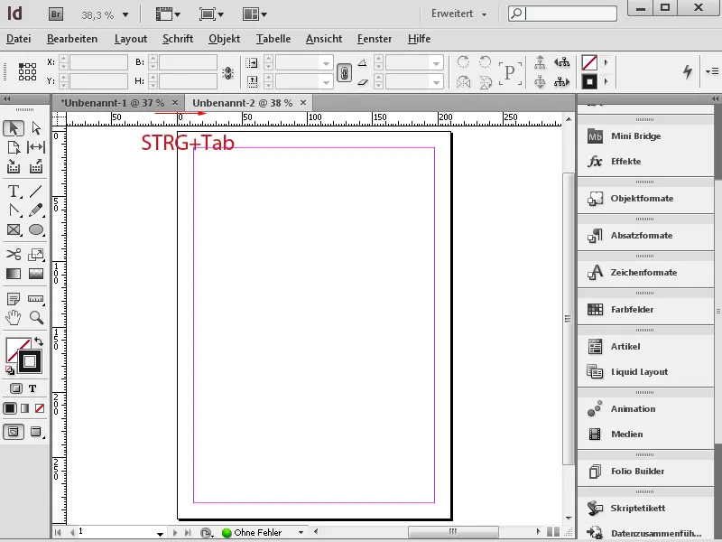 Começar a utilizar o InDesign