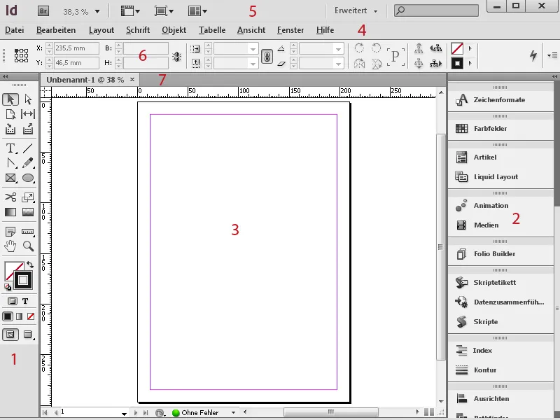 Vstop v InDesign