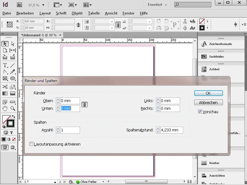 Einstieg in InDesign