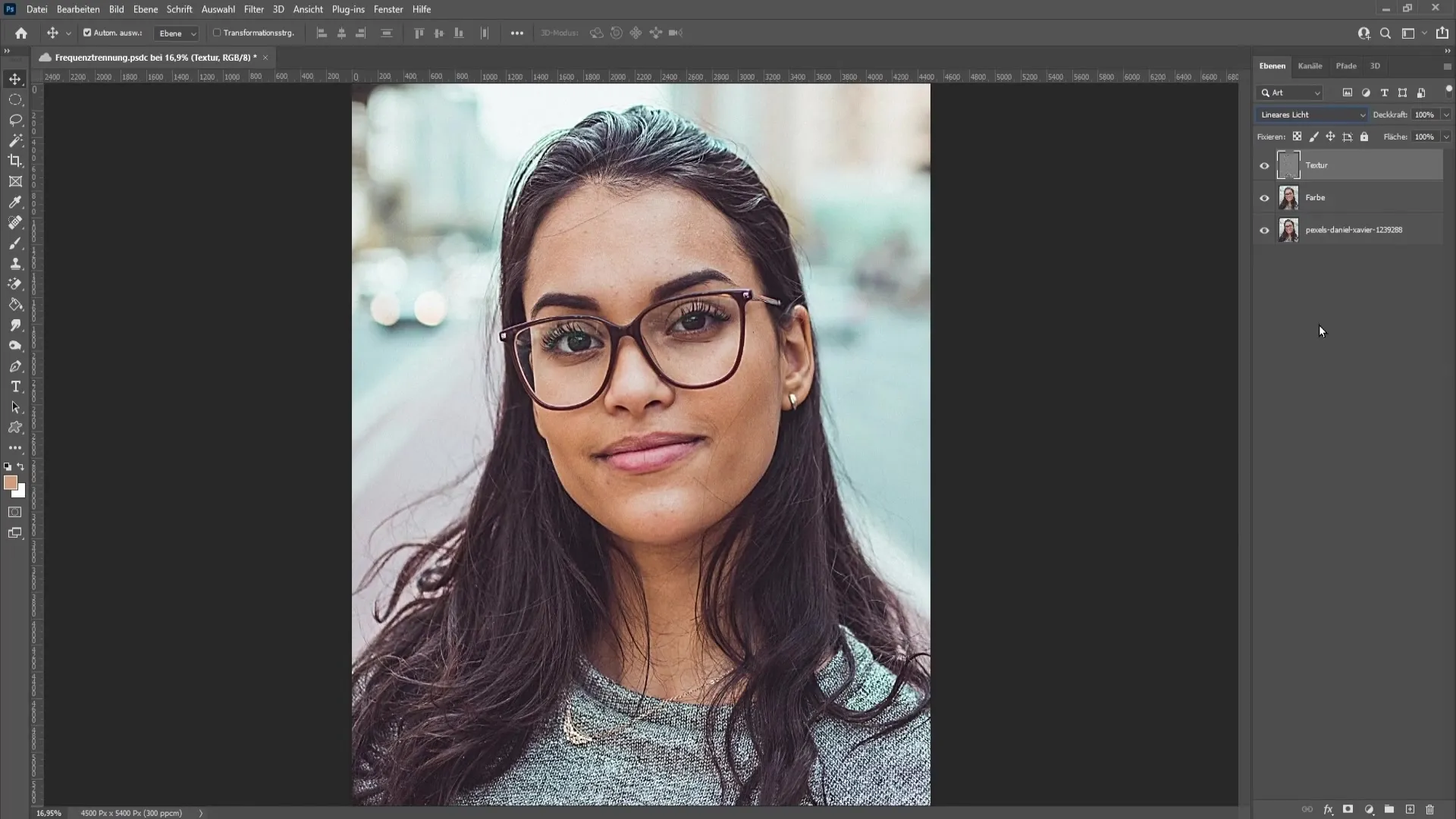 Frequency separation in Photoshop: Implemented effectively and simply