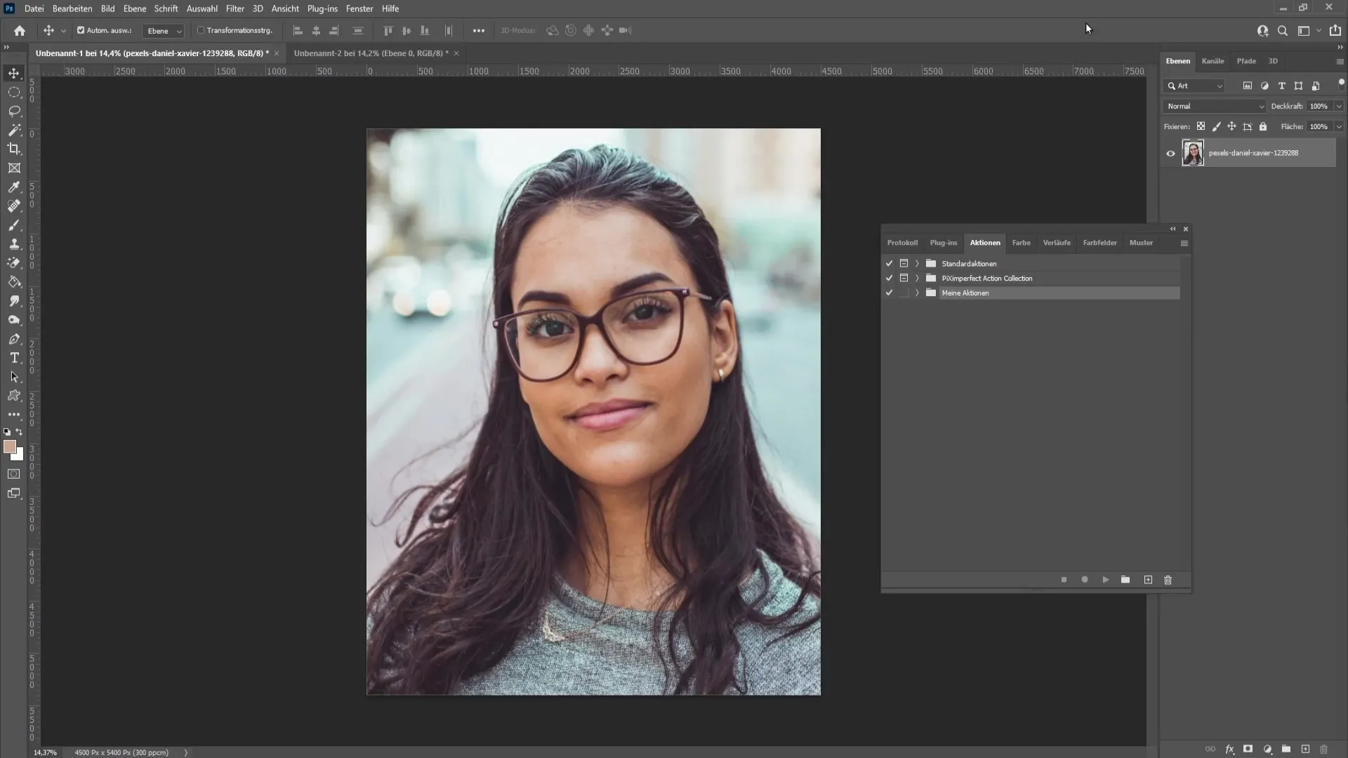 Photoshop'ta frekans ayrımı: Etkili ve kolay bir şekilde uygulandı