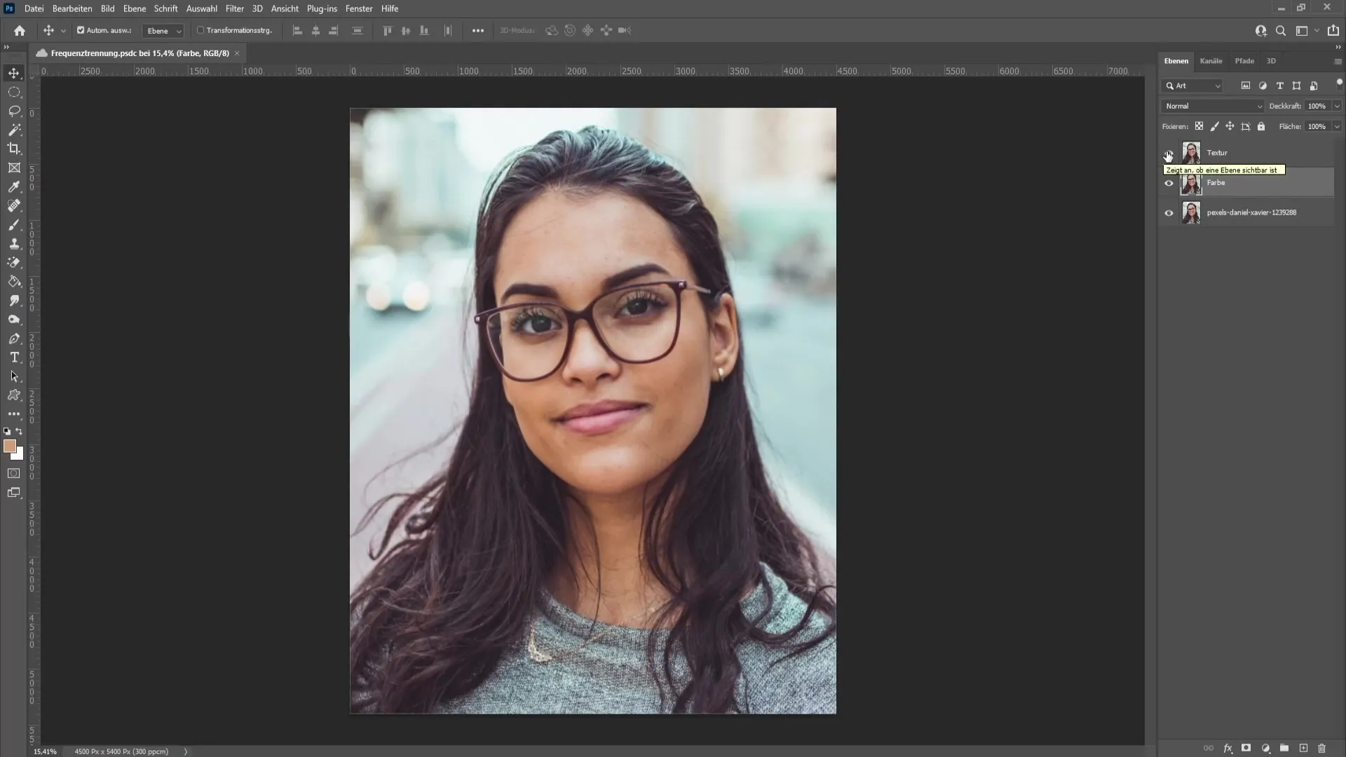 Frequency separation in Photoshop: Implemented effectively and simply