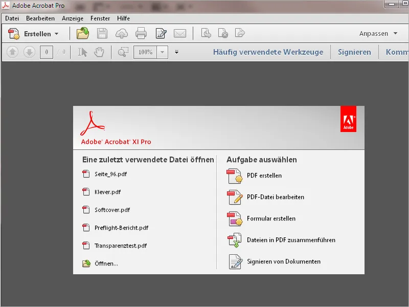 Overview of the Acrobat workspace