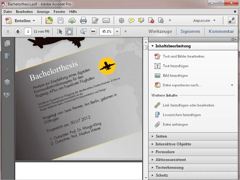 Overview of the Acrobat workspace