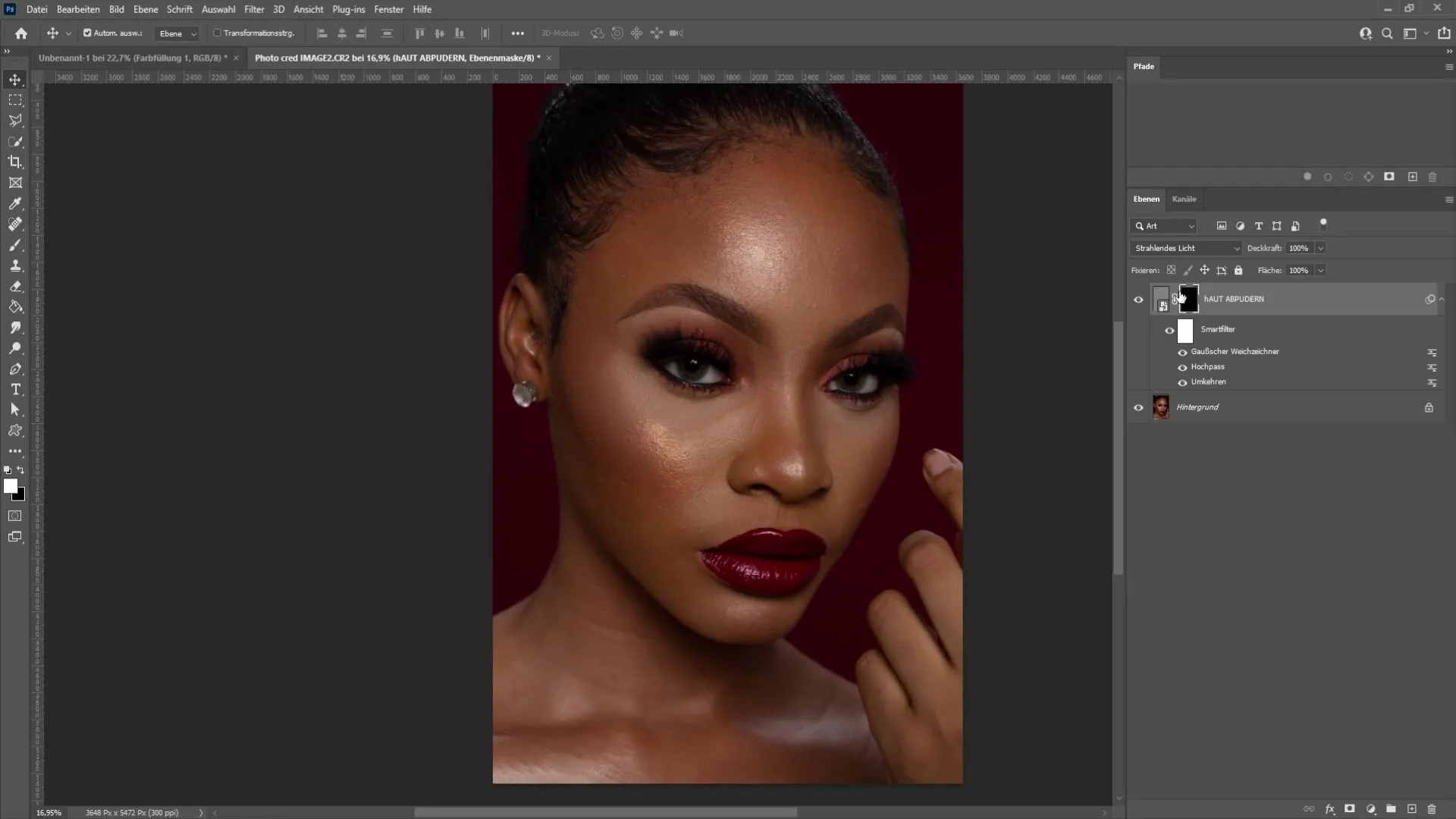 Powdering skin in Photoshop - A step-by-step guide