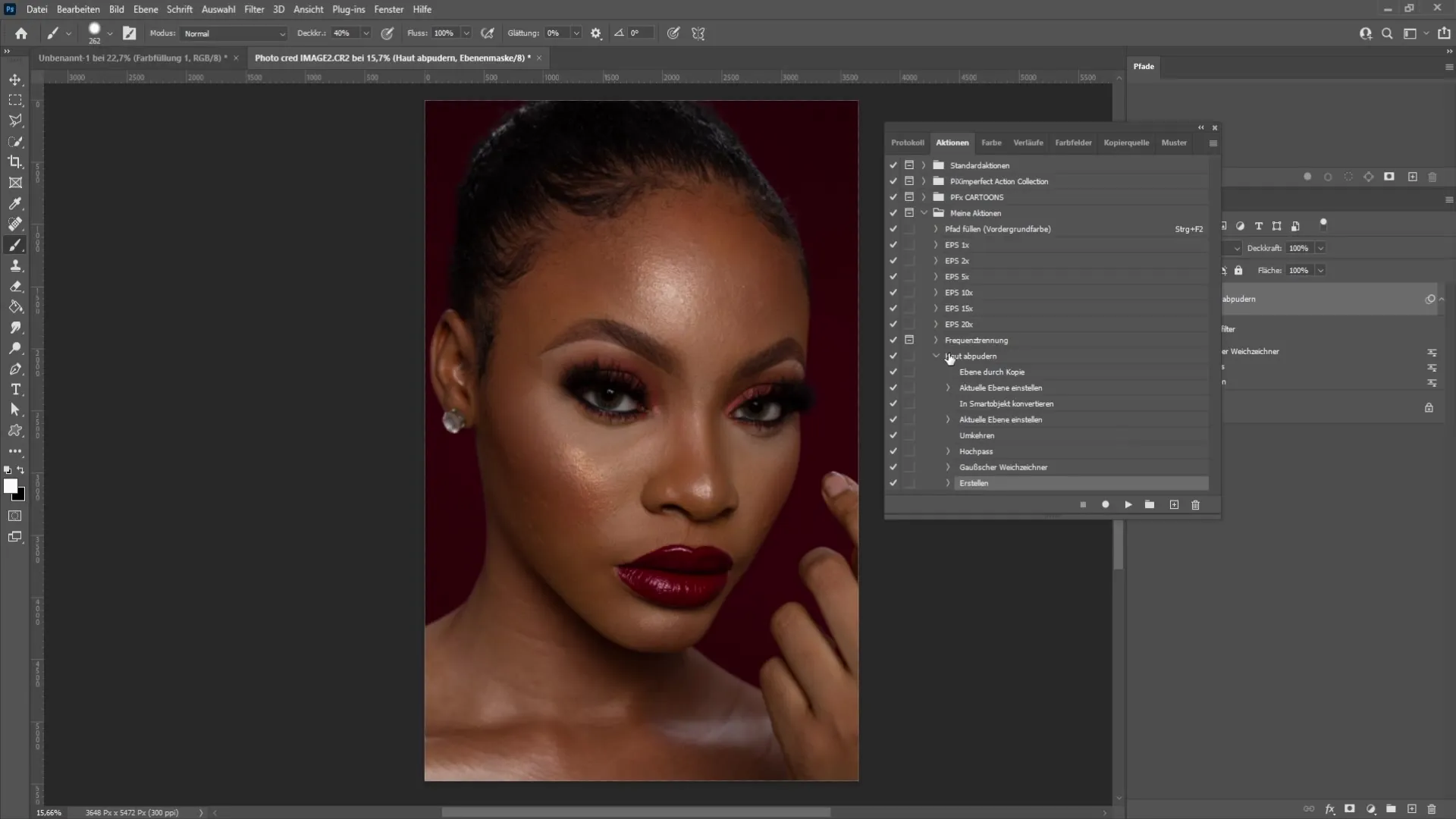 Powdering skin in Photoshop - A step-by-step guide