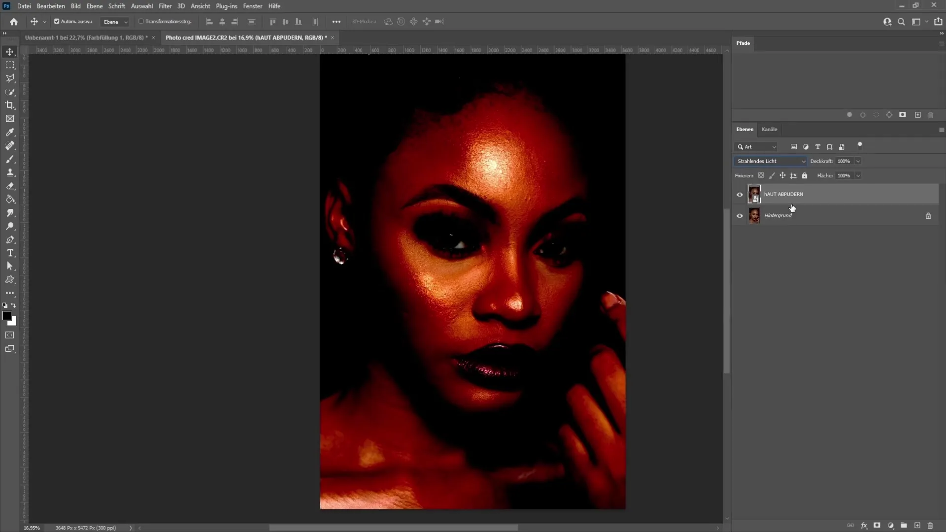 Powdering skin in Photoshop - A step-by-step guide