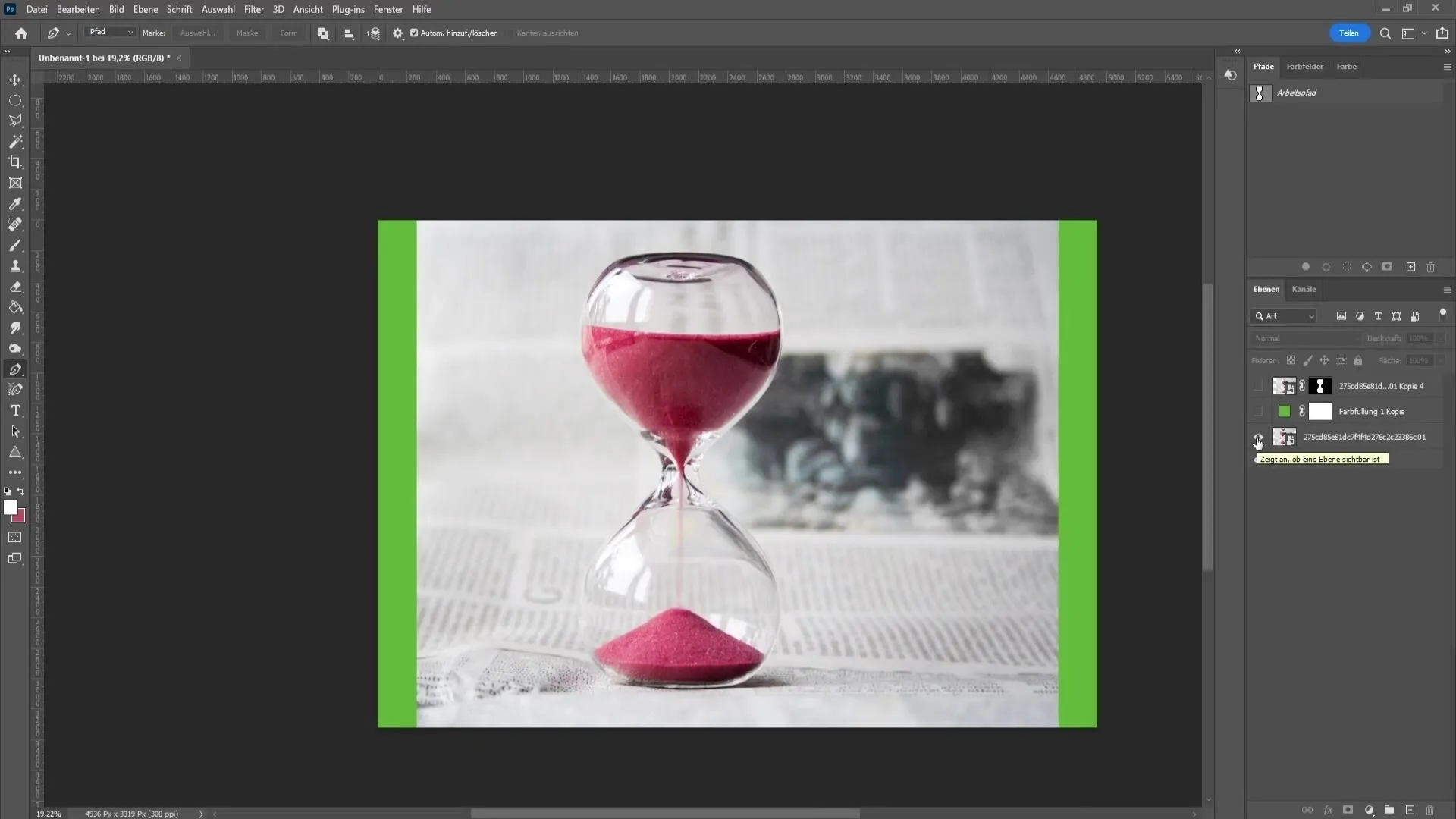 Effective cutting out of glass in Photoshop