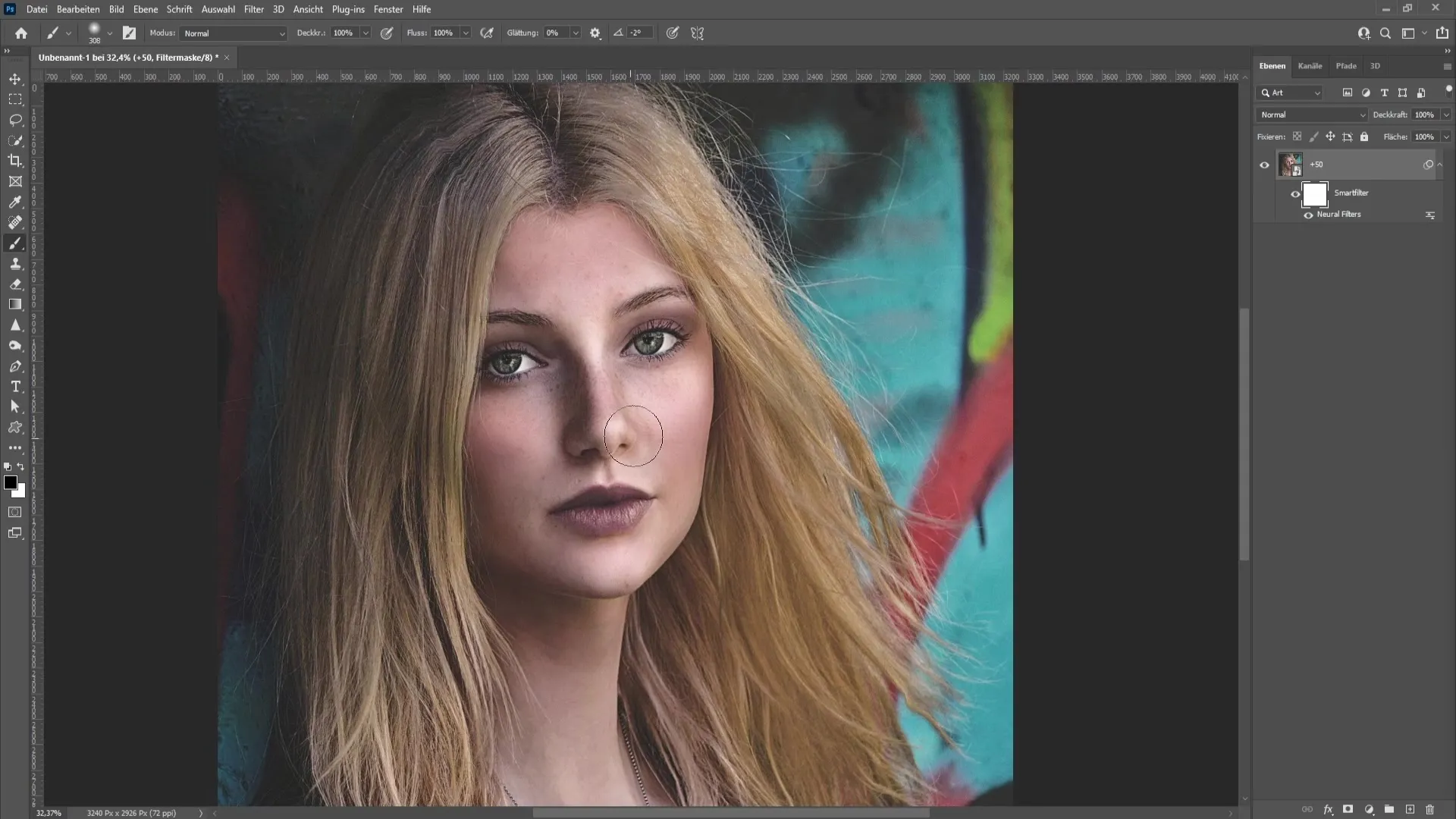 Smoothing skin in Photoshop - A step-by-step guide