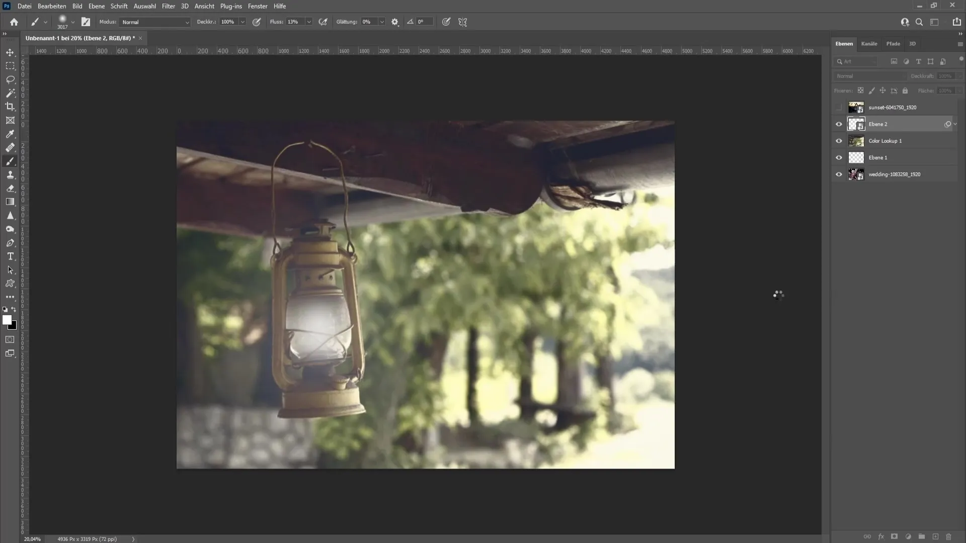 Create artificial light in Photoshop - A step-by-step guide