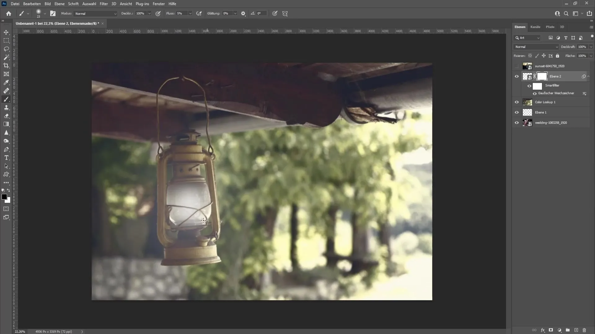 Creating artificial light in Photoshop - A step-by-step guide