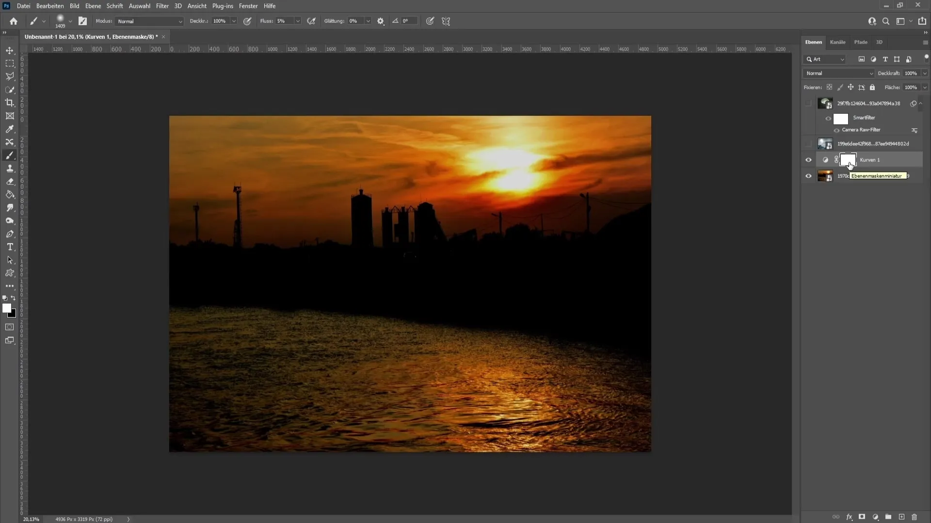 Dimming lights in Photoshop - Step-by-step guide