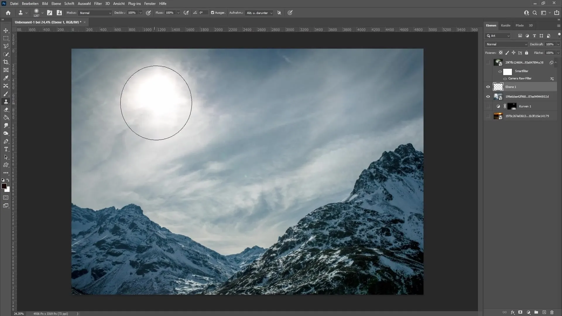 Dimming lights in Photoshop - Step-by-step guide