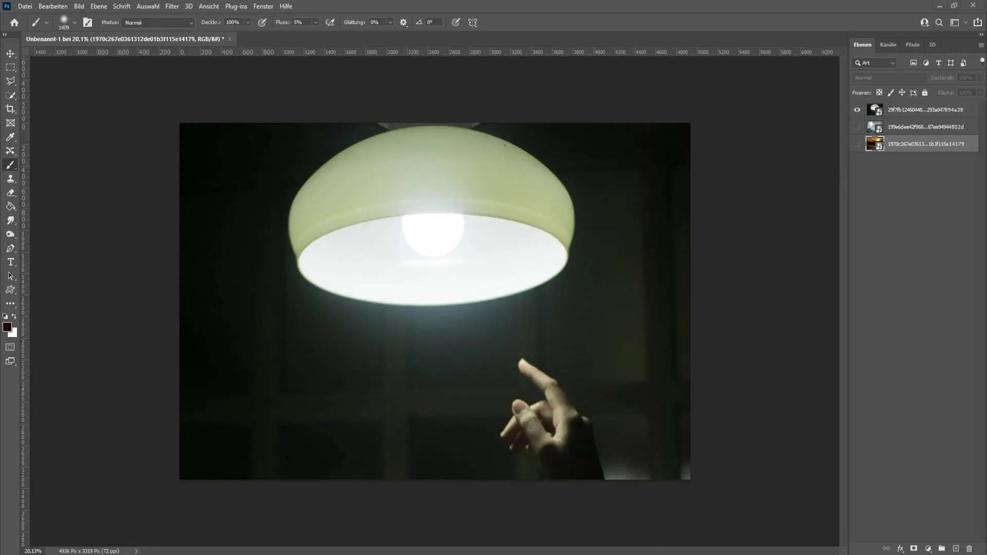 Dimming lights in Photoshop - step-by-step guide