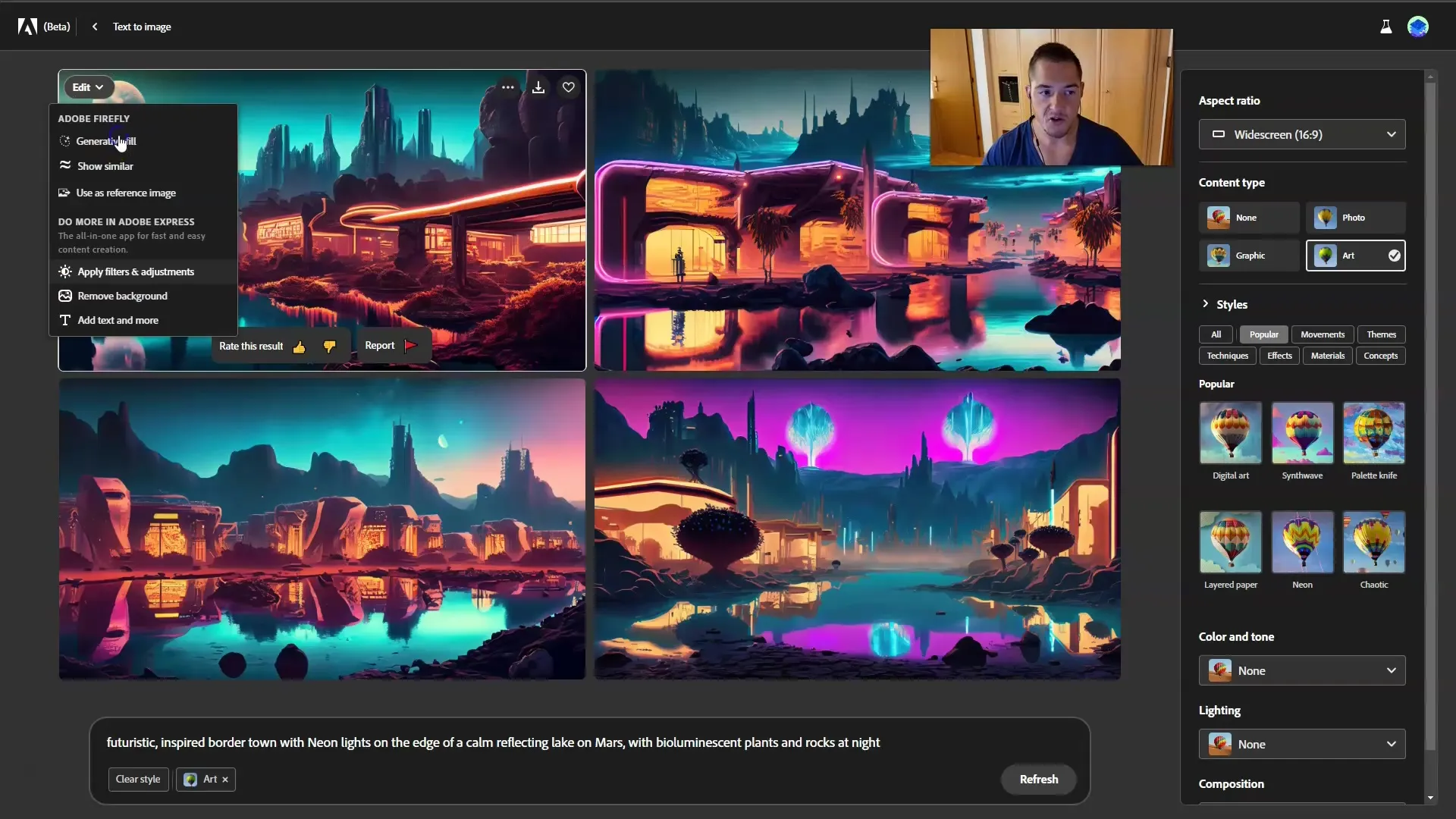 Kreatives Thumbnail Design mit Adobe Firefly